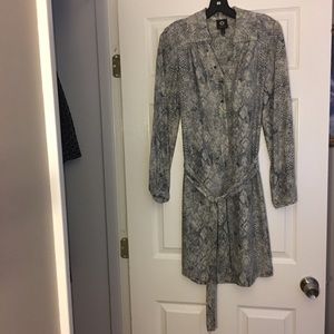 Nordstrom blue and grey snakeskin design dress